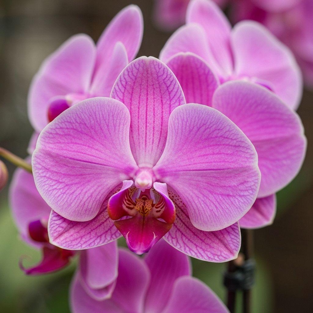 Orquídea exuberante e saudável